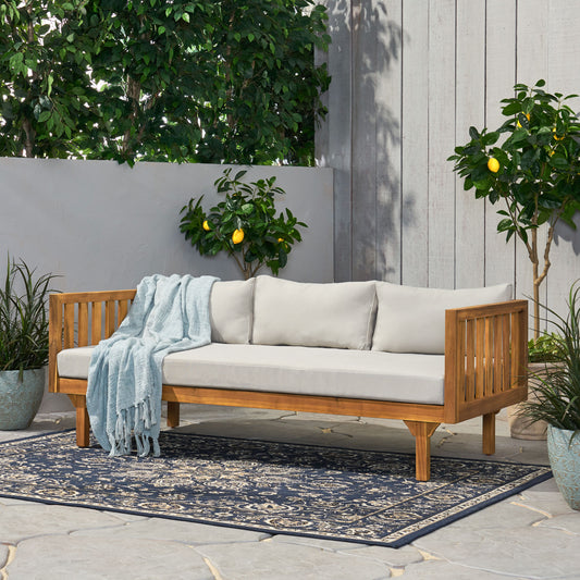 An application scenario or product detail of outdoor wood daybed - Image 11