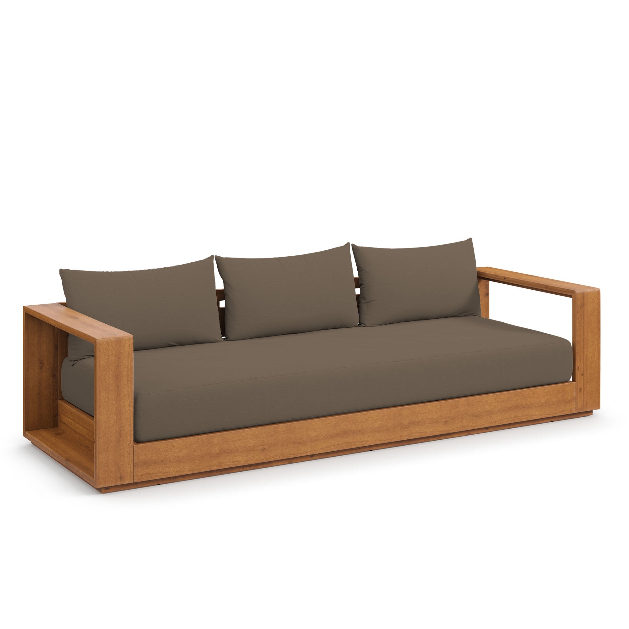 An application scenario or product detail of outdoor wood sofa - Image 7