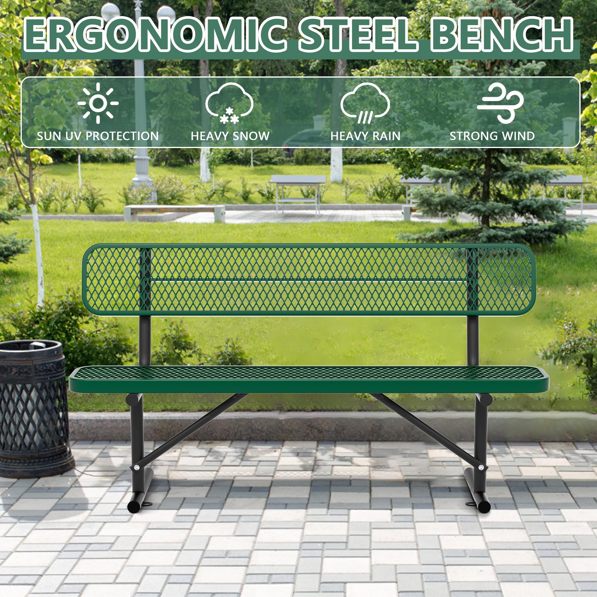 An application scenario or product detail of outside bench - Image 1