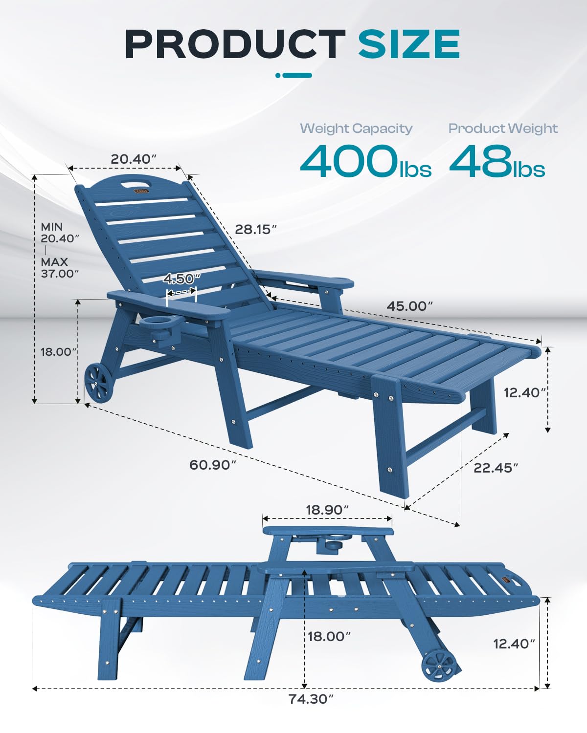 An application scenario or product detail of oversize outdoor chaise lounge - Image 21