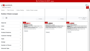 Overstock - Outdoor Chaise Lounges