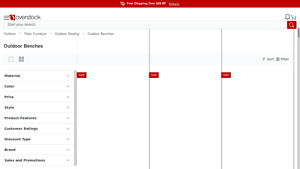 Overstock - Outdoor 2-Person Black Metal Bench