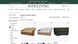 Lloyd Flanders - Reflections Wicker Patio Sofa