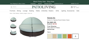 Axcess Inc. - Signature Round Outdoor Chaise