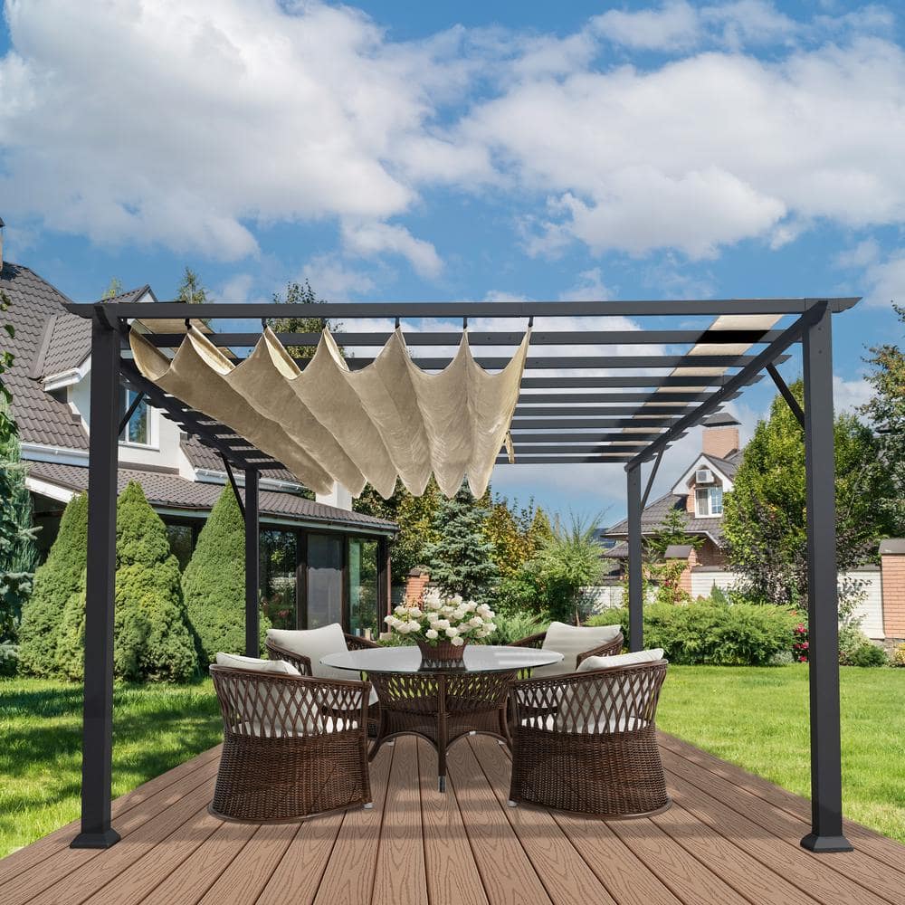 An application scenario or product detail of pergola with canopy - Image 3