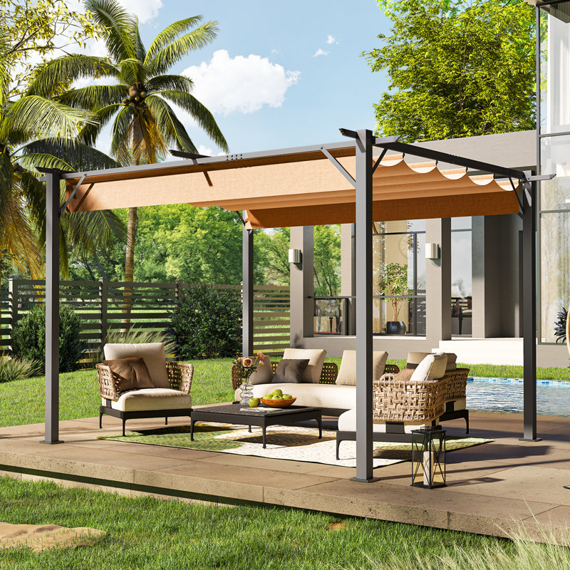 An application scenario or product detail of pergola with canopy - Image 10