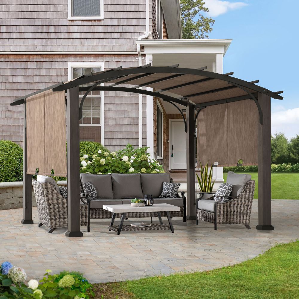 An application scenario or product detail of pergola with canopy - Image 12