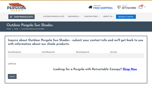 Pergola Depot - Custom Sun Shades