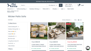 Phi Villa - Outdoor Wicker Sectionals