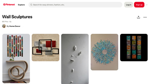 Pinterest - Modern Wall Sculptures