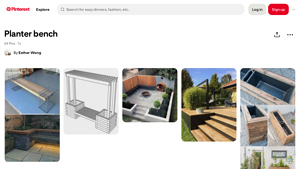 Pinterest - Planter Bench Ideas