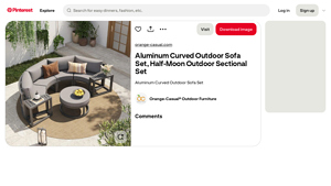 Pinterest - Aluminum Curved Outdoor Sofa Set