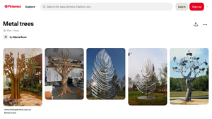 Pinterest - Metal Tree Art