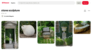 Pinterest - Stone Sculpture and Garden Ideas