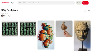 Pinterest - 3D Sculpture Ideas