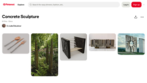 Pinterest - Concrete Sculpture and Crafts Ideas