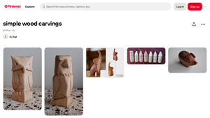 Pinterest - Simple Wood Carving Ideas
