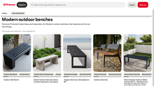 Pinterest - Modern Outdoor Benches