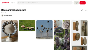 Pinterest - Rock Animal Sculpture Ideas