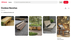 Pinterest - Outdoor Bench Ideas