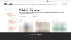 Printables.com - 3D Printed Sculptures