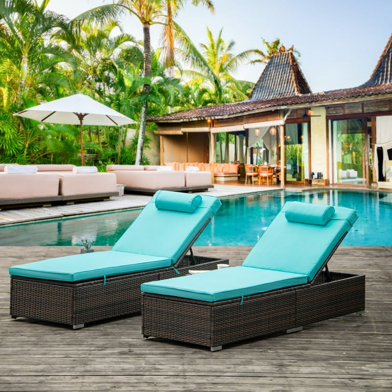 An application scenario or product detail of rattan chaise lounge outdoor - Image 5