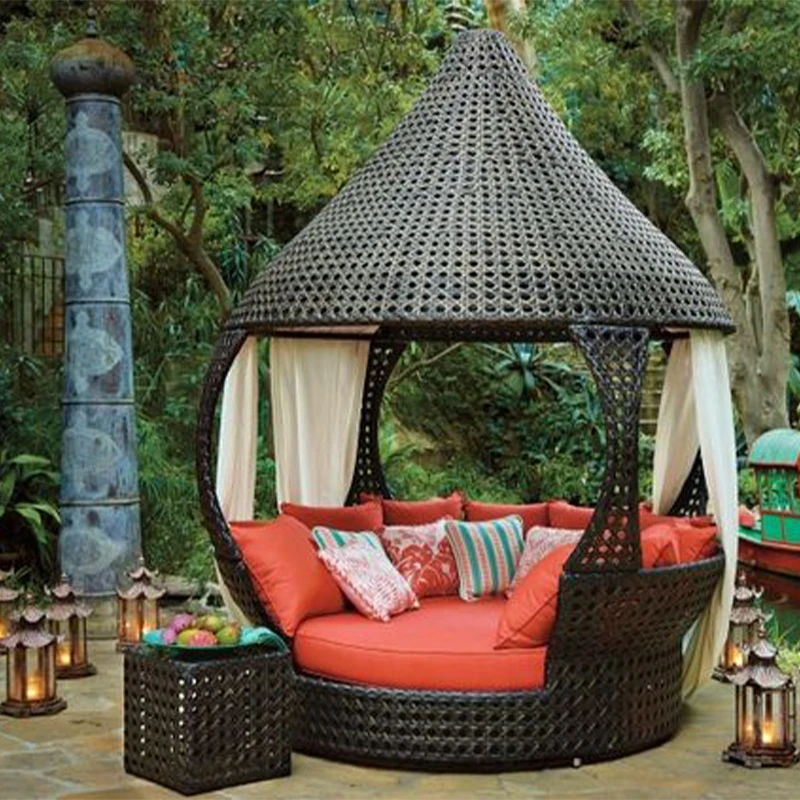 An application scenario or product detail of rattan daybed outdoor - Image 5