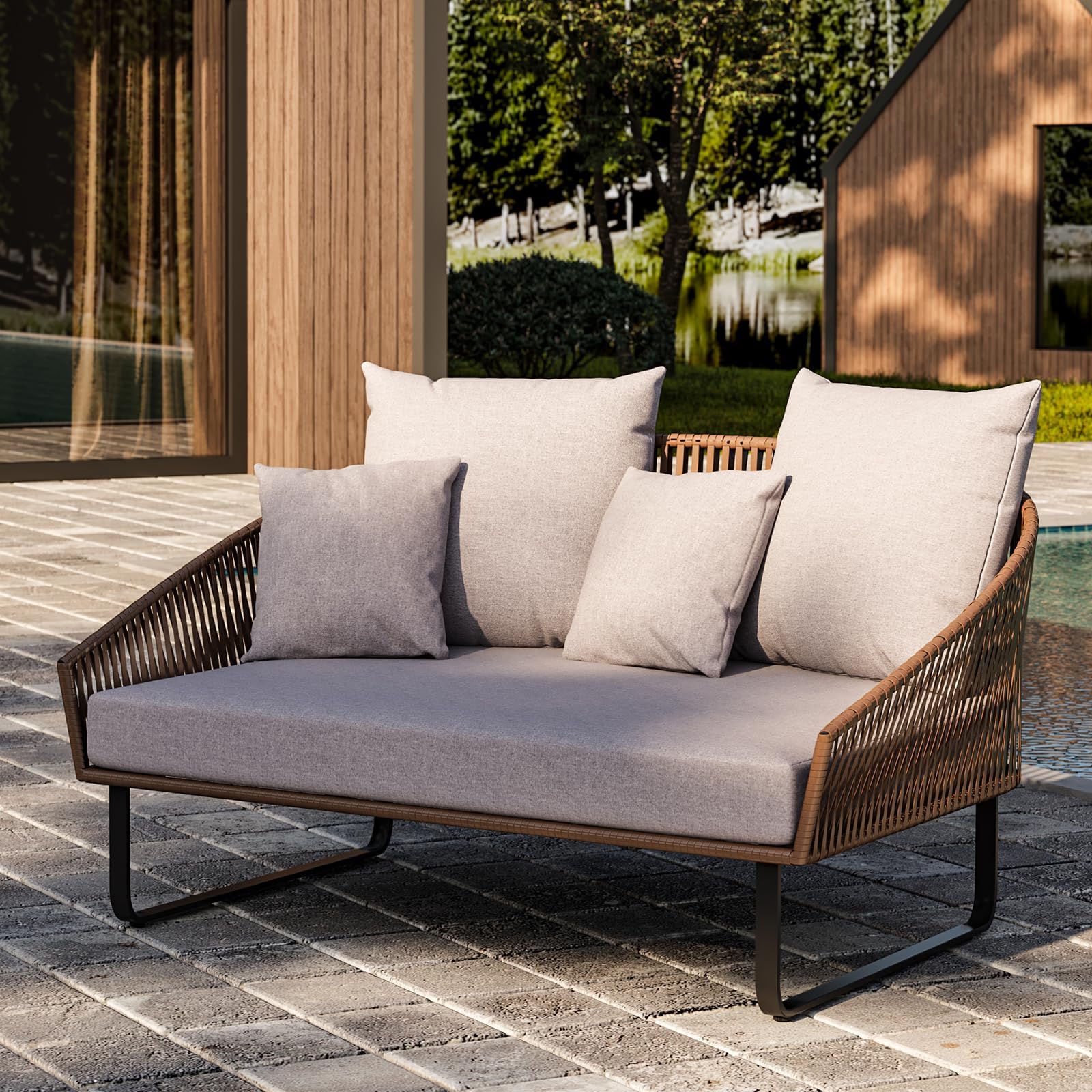 An application scenario or product detail of rattan daybed outdoor - Image 19