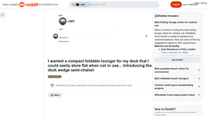 Reddit - Deck Wedge Semi-Chaise