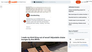 Ana White - Adjustable Chaise Lounges