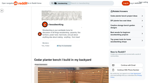 Cedar Planter Bench - Backyard Centerpiece