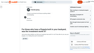 Reddit - Outdoor Pergola Design