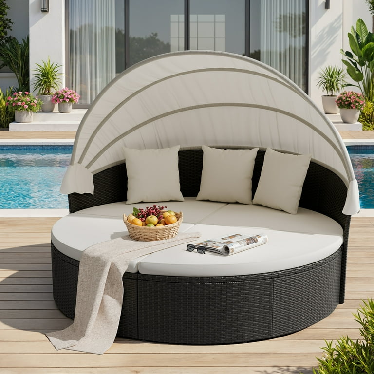 An application scenario or product detail of round outdoor daybed - Image 2