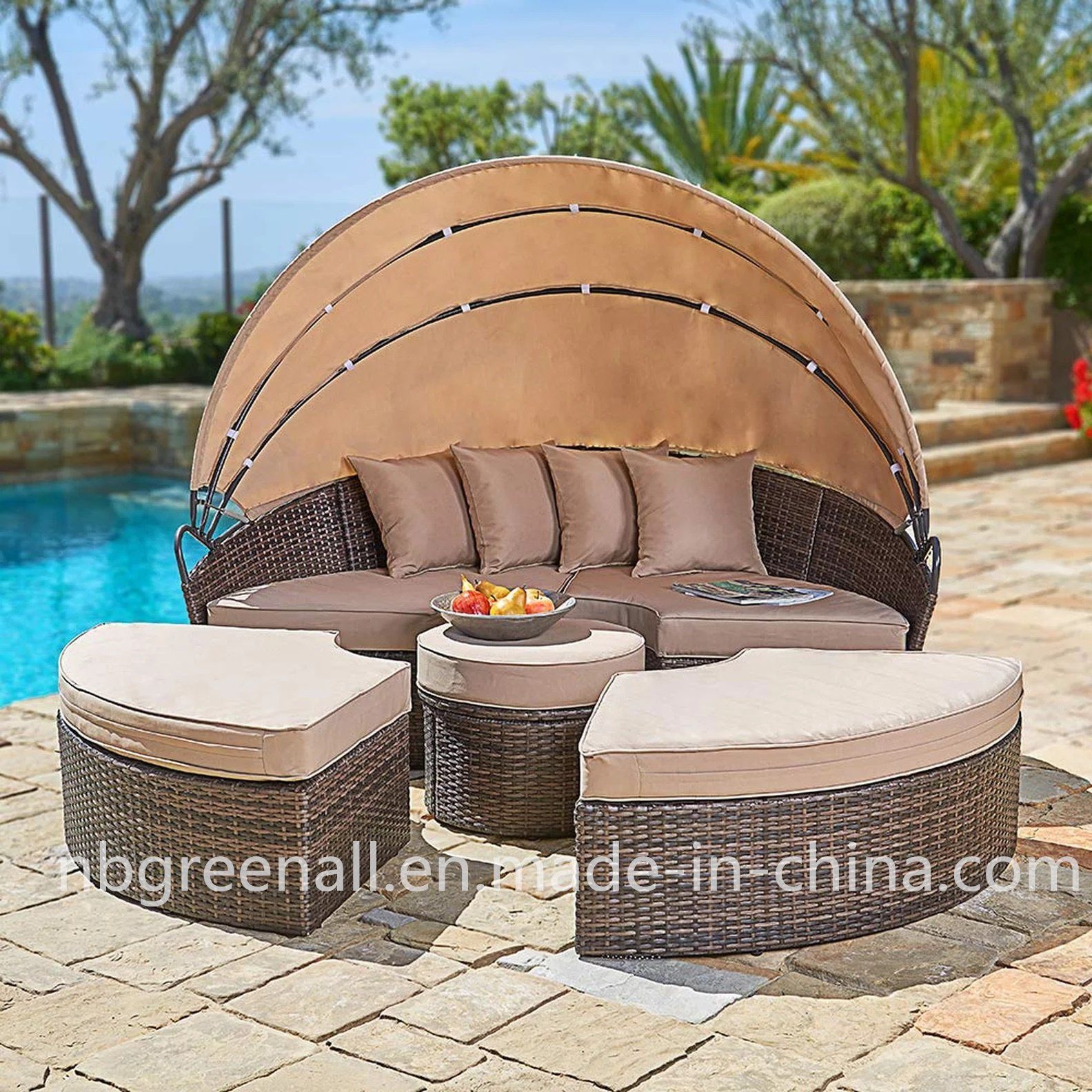 An application scenario or product detail of round outdoor daybed - Image 18