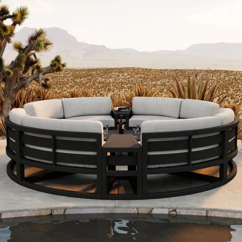 An application scenario or product detail of round outdoor sofa - Image 18