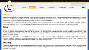 Seal Reinforced Fiberglass - Custom Fiberglass Manufacturing