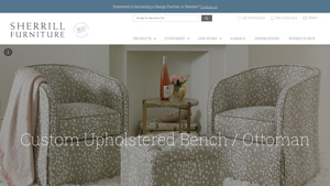Sherrill Furniture - Custom Upholstered Benches & Ottomans
