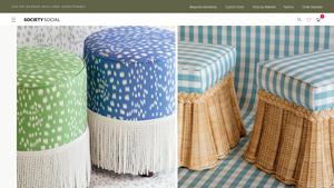 Society Social - Wavy Wicker Stool