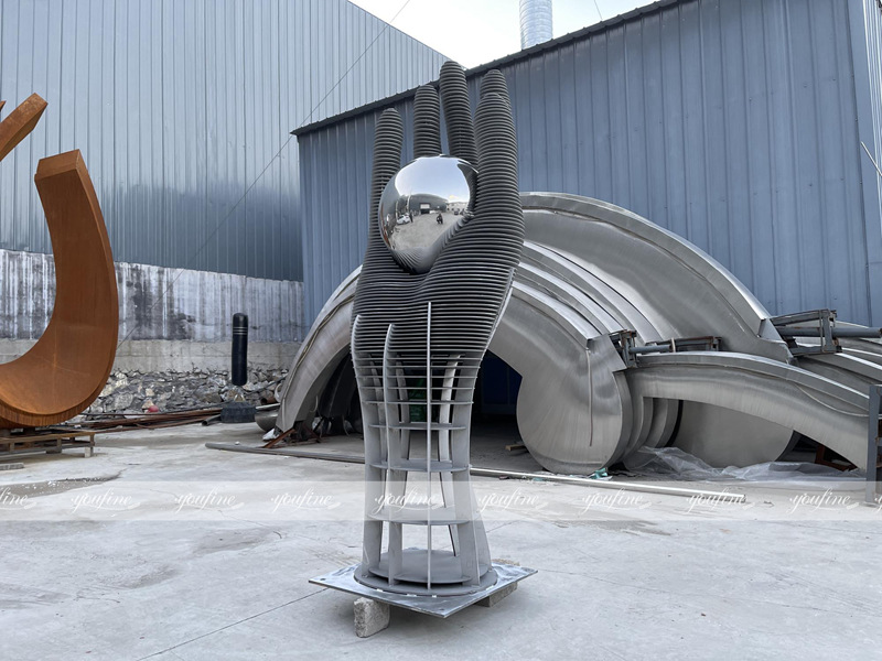 An application scenario or product detail of stainless steel metal sculpture - Image 15