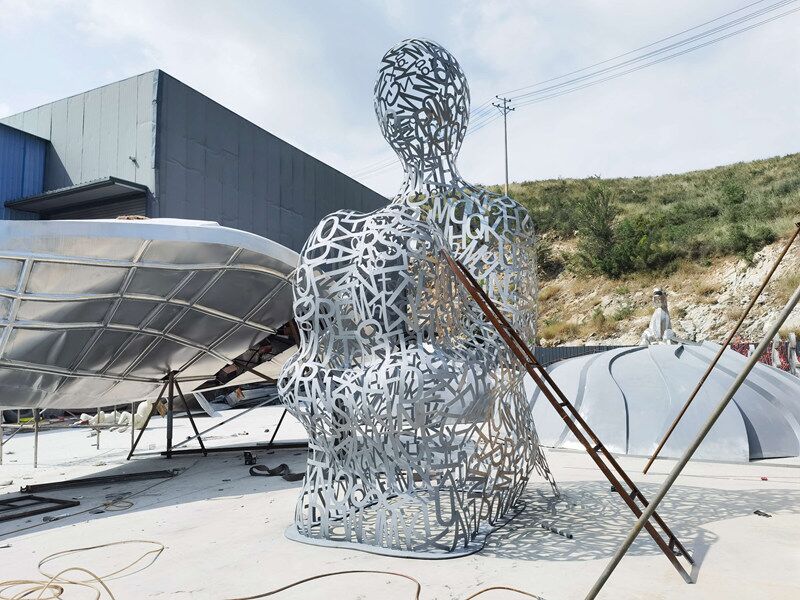 An application scenario or product detail of stainless steel metal sculpture - Image 18