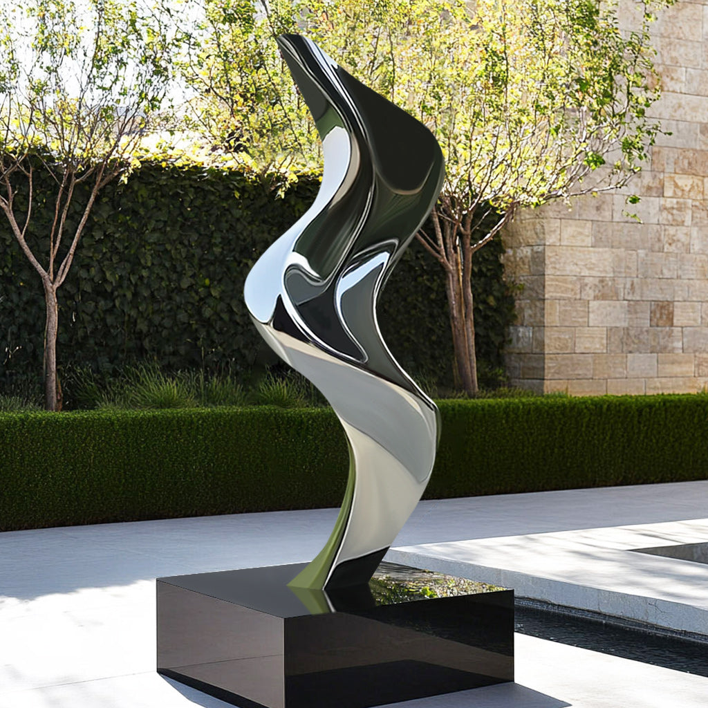 An application scenario or product detail of stainless steel metal sculpture - Image 20