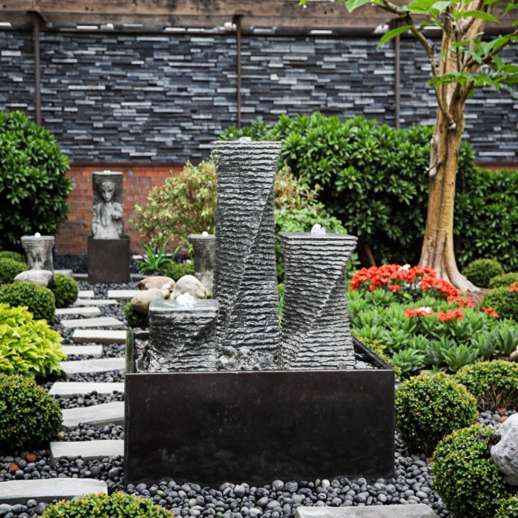 An application scenario or product detail of stone garden sculptures - Image 1