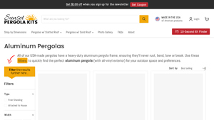 Sunset Pergola Kits - Aluminum Pergola Kits for Sale