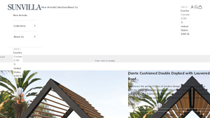 SunVilla - Dante Cushioned Double Daybed