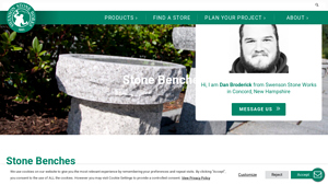 Swenson Granite Works - Stone Benches