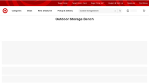 Target - Outdoor Storage Benches