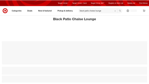 Target - Black Patio Chaise Lounge Chairs
