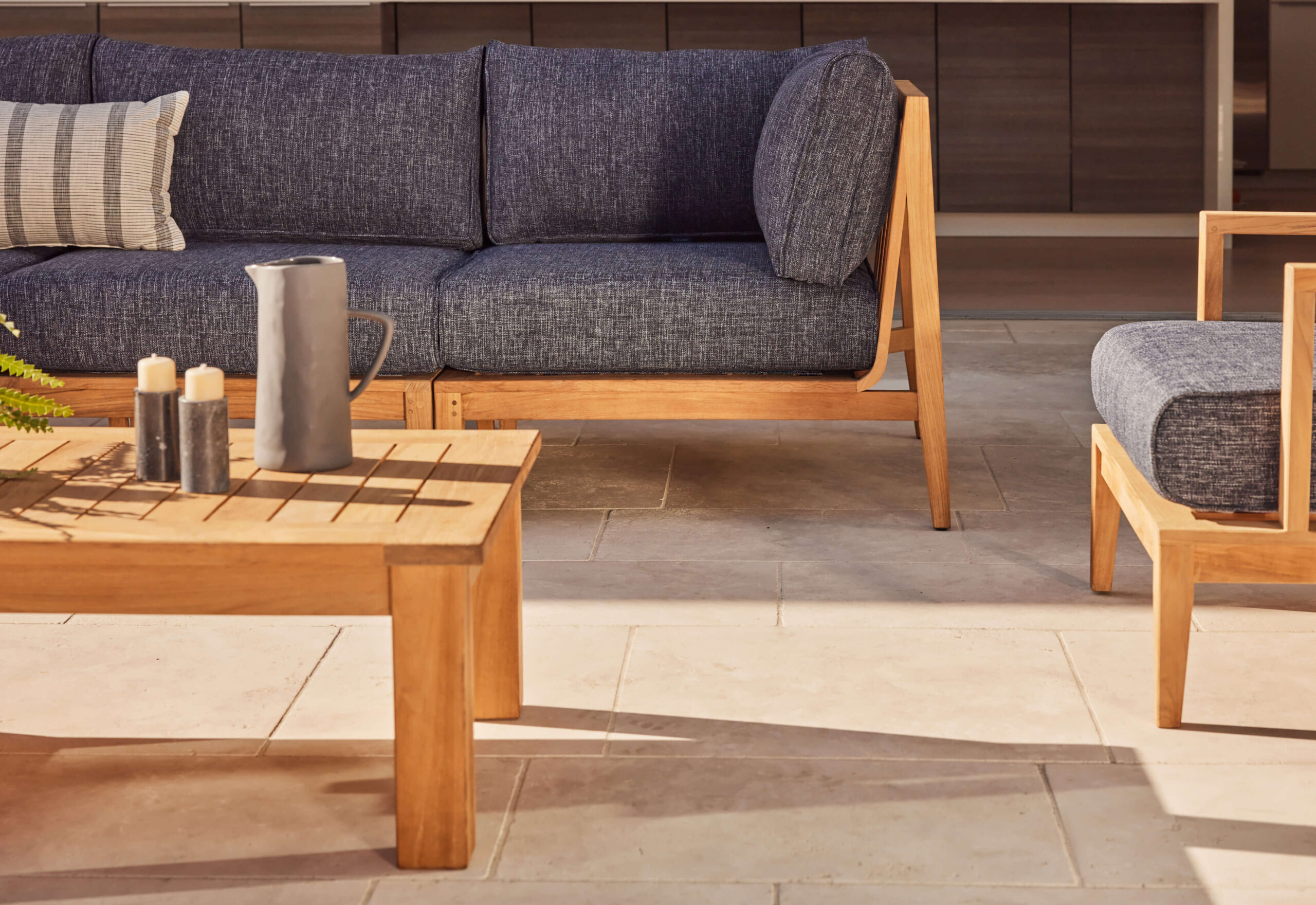 An application scenario or product detail of teak outdoor sofa set - Image 3