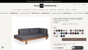 Teak Warehouse - Cabo Teak Outdoor Daybed
