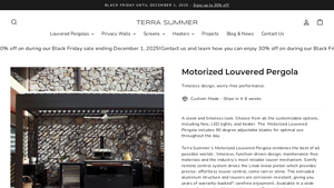 Terrasummer - Motorized Louvered Pergola